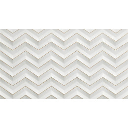 Плитка 600080000407 3D White Chevron Glitter Matt/3Д Вайт Шеврон Глиттер Матт 30.5x56