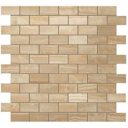 Мозаика 600110000204 Supernova Onyx Royal Gold Brick Mosaic 30,5x30,5