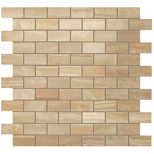 Мозаика 600110000204 Supernova Onyx Royal Gold Brick Mosaic 30,5x30,5