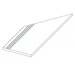 Ступени 620040000134 Rinascente Grey Gradino Lineare Angolo Sx LASTRA 20mm 30x60